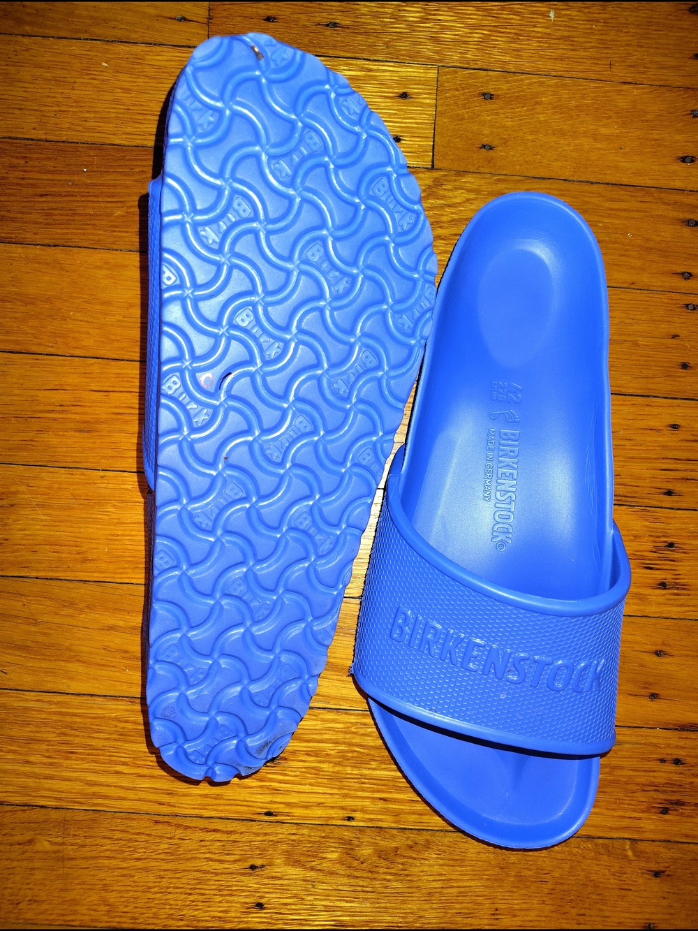 Birkenstock  Royal Blue Slide Sandals Sz 42